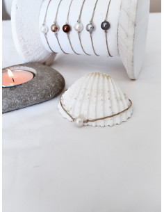 Bracelet en lin "UNI PERLE"...