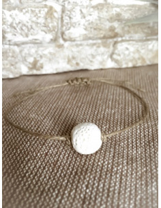 Bracelet en lin "UNI PERLE"...