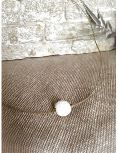 Collier en lin "UNI PERLE"...