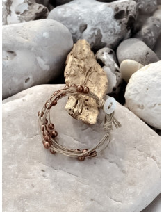 Bracelet en lin "PLUIE DE...