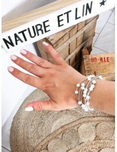 Bracelet en lin "PLUIE DE... 2