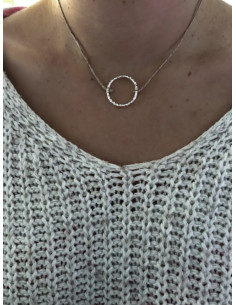 Collier en lin CERCLE vide...