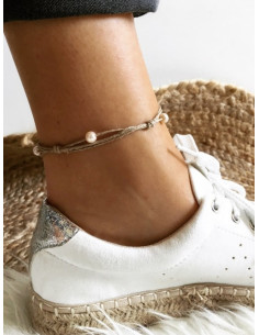 Bracelet de cheville en lin...