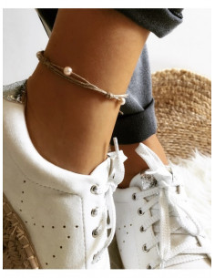 Bracelet de cheville en lin... 2