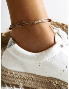 Bracelet de cheville en lin...