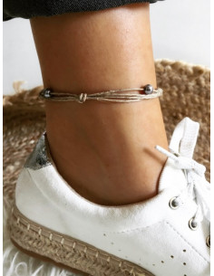 Bracelet de cheville en lin...