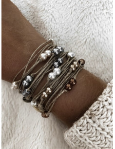 Bracelet en lin "DOUBLE... 2