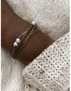 Bracelet en lin "DOUBLE...