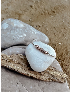 Bracelet en lin et perles...