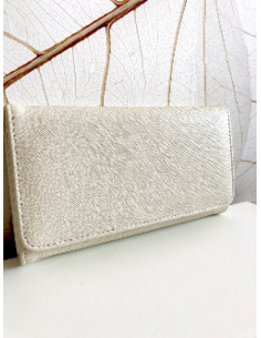 Grand portefeuille femme ecru