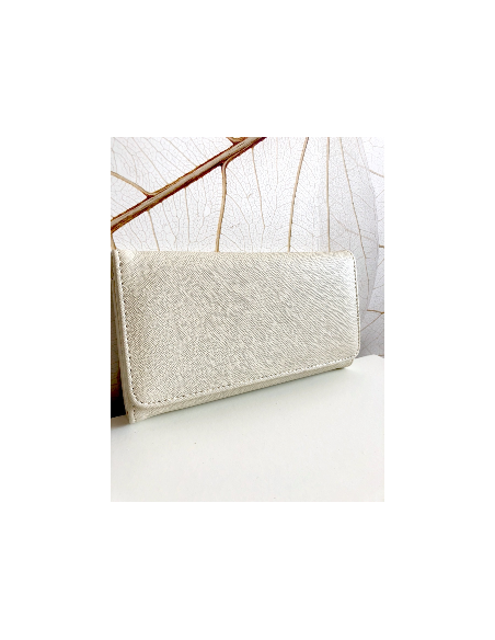 Grand portefeuille femme ecru