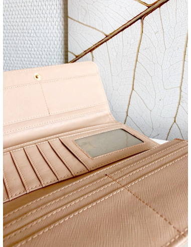 Grand portefeuille femme marron