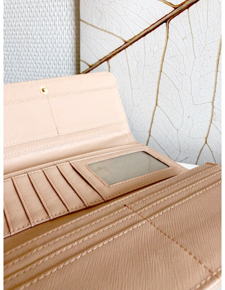 Grand portefeuille femme marron