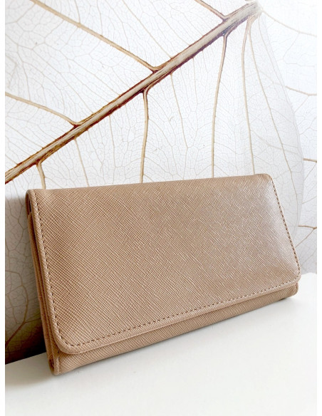 Grand portefeuille femme marron