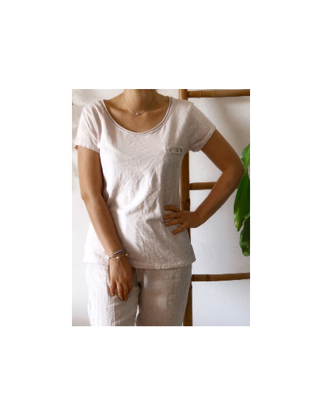tee shirt femme 3 ÉTOILES cloutées col rond pailleté en coton casual chic made in italy ROSE PALE POUDRÉ effet délavé tee shirt femme 3 ÉTOILES cloutées col rond pailleté en coton casual chic made in italy ROSE PALE POUDRÉ effet délavé