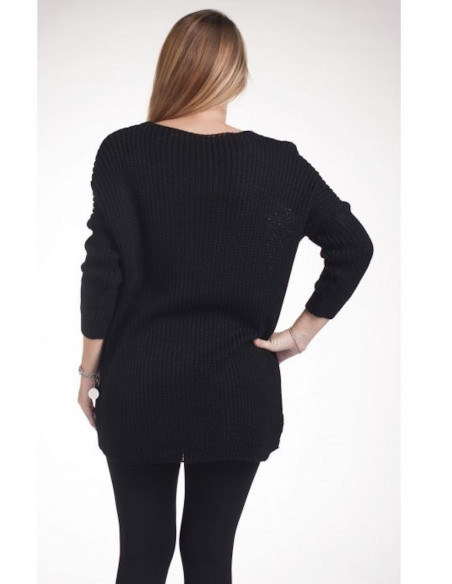 PULL FEMME HIVER LAINE GRANDE TAILLE PULL CHAUD AVEC LAINE COL V PULL FEMME MI LONG MADE IN ITALY NOIR PULL FEMME HIVER LAINE GRANDE TAILLE PULL CHAUD AVEC LAINE COL V PULL FEMME MI LONG MADE IN ITALY NOIR