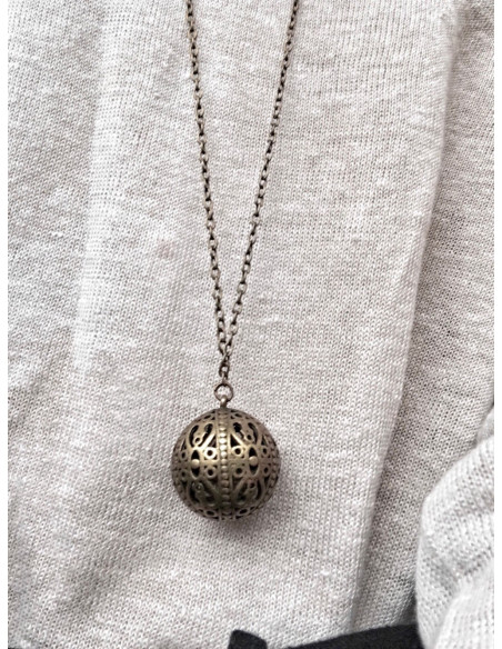 sautoir bola de grossesse boule femme enceinte avec grelot bébé chaine bronze pas cher bola pas cher