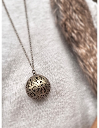 sautoir bola de grossesse boule femme enceinte avec grelot bébé chaine bronze pas cher bola pas cher