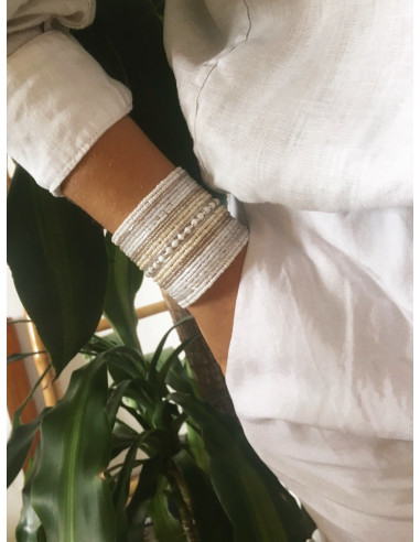 MANCHETTE BOHÈME CHIC EN PERLE DE ROCAILLE BLANCHE BEIGE Triangle BRACELET FEMME PERLÉ LARGE GIPSY MANCHETTE CHIC PERLE DE ROCAI MANCHETTE BOHÈME CHIC EN PERLE DE ROCAILLE BLANCHE BEIGE Triangle BRACELET FEMME PERLÉ LARGE GIPSY MANCHETTE CHIC PERLE DE ROCAI