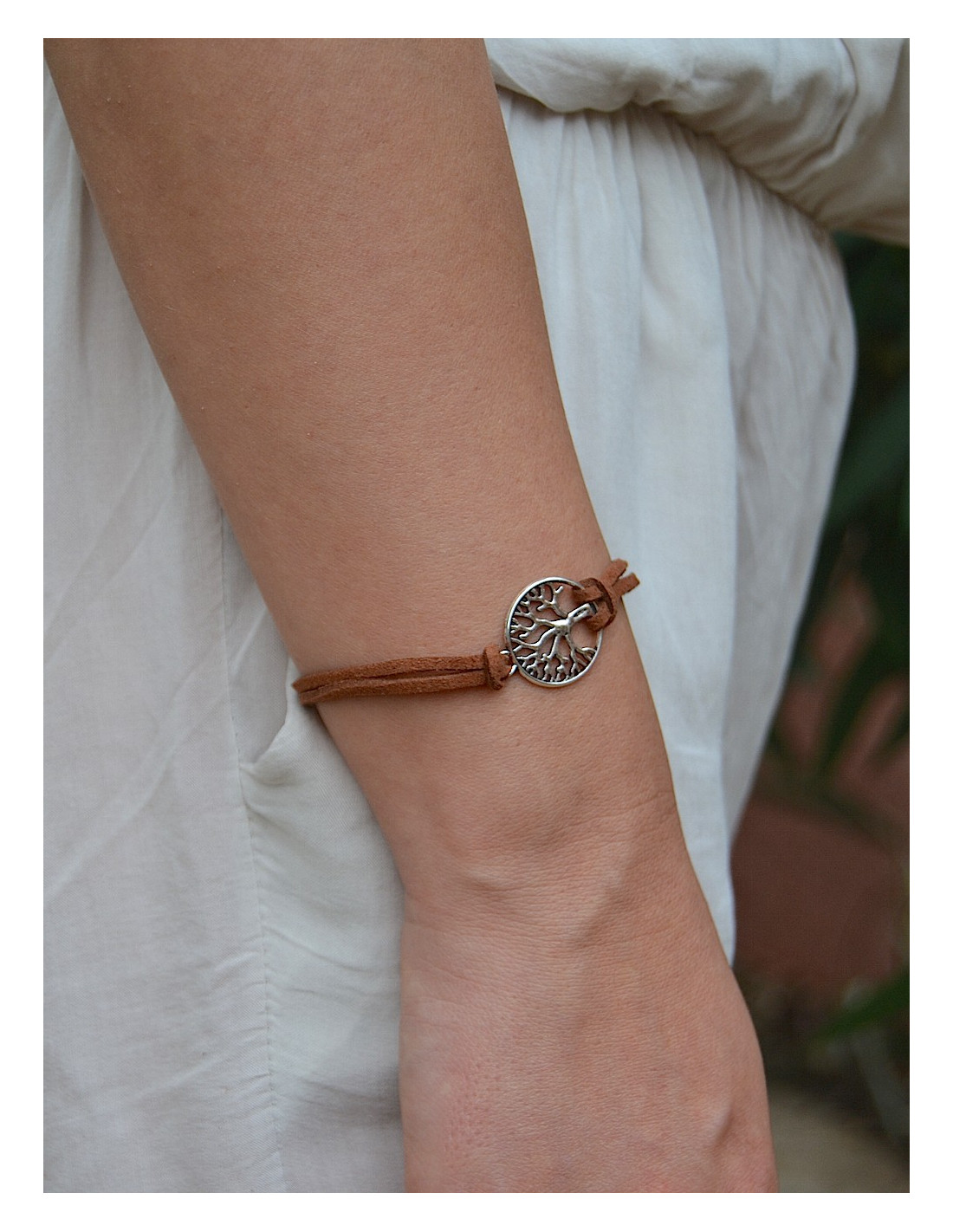 ☆ Bracelet élastique perle rose poudré - Style bohème chic