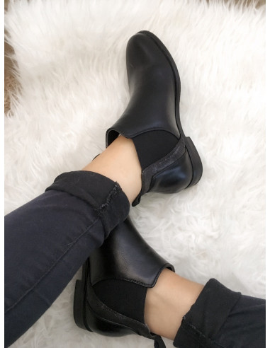 bottines chelsea noir femme effet nacré bottines chelsea noir femme effet nacré