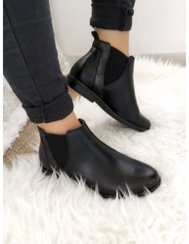 bottines chelsea noir femme effet nacré bottines chelsea noir femme effet nacré