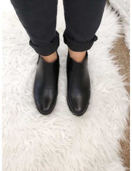 bottines chelsea noir femme effet nacré bottines chelsea noir femme effet nacré
