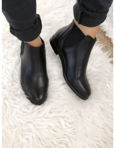 bottines chelsea noir femme effet nacré bottines chelsea noir femme effet nacré