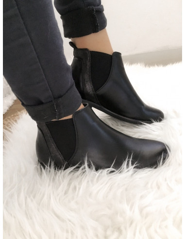 bottines chelsea noir femme effet nacré bottines chelsea noir femme effet nacré