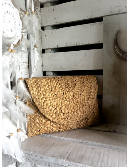 Pochette Bohème Chic en Paille Tressée : L'Accessoire Indispensable pour un Style Naturel et Élégant