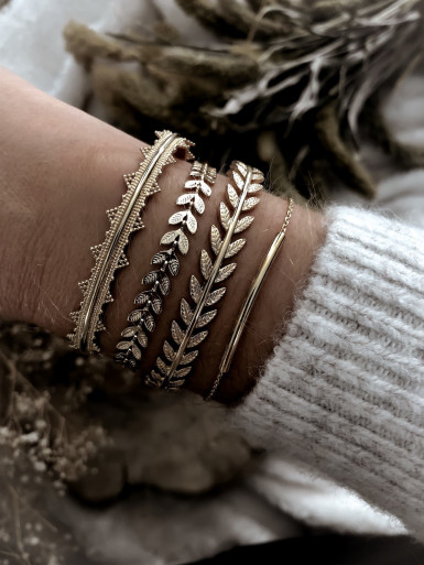 JONC plaqué or COURONNE ETHNIQUE REINE BRACELET RIGIDE AJUSTABLE bijoux plaqué or tendance femme