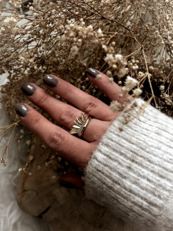 Bague plaqué or APACHE PAMPILLES PÉTALLES bijoux plaqué or tendance femme