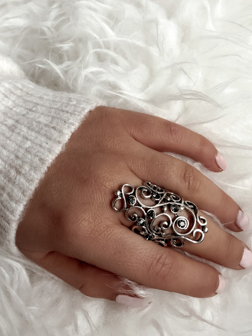 Bague en acier pour femme