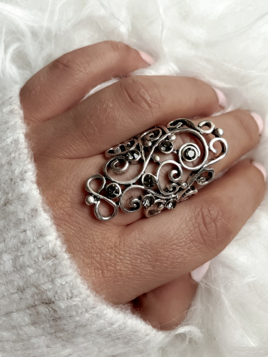 Bague en acier pour femme