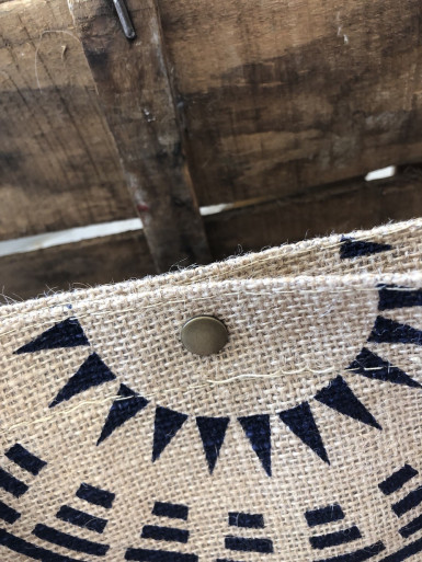 Cabas toile de jute pas cher sac jute mandala motif imprimé bohème chic