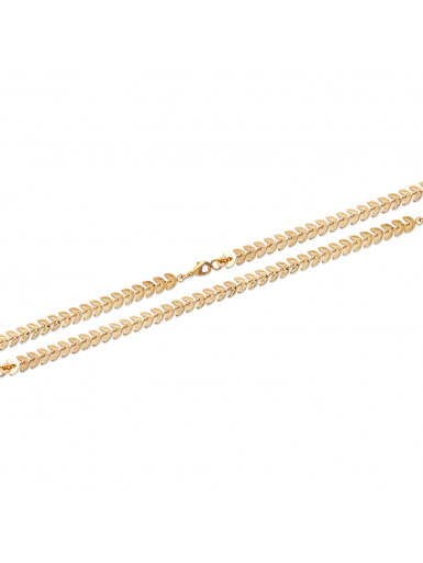 Bracelet bijoux plaqué or femme pas cher laurier