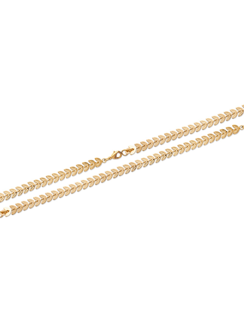 Bracelet bijoux plaqué or femme pas cher laurier