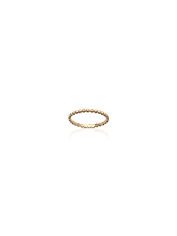 Bague plaqué or Laura femme fine petites boules bijoux plaqué or tendance femme 2