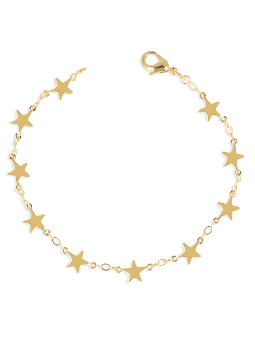 Bijoux plaqué or femme bracelet étoile pas cher