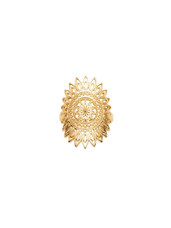 Bague plaqué or HURON femme grosse fleur filigrane bijoux plaqué or tendance femme 2