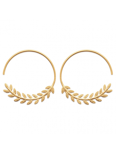 Bijoux plaqué or femme boucles d'oreilles créoles