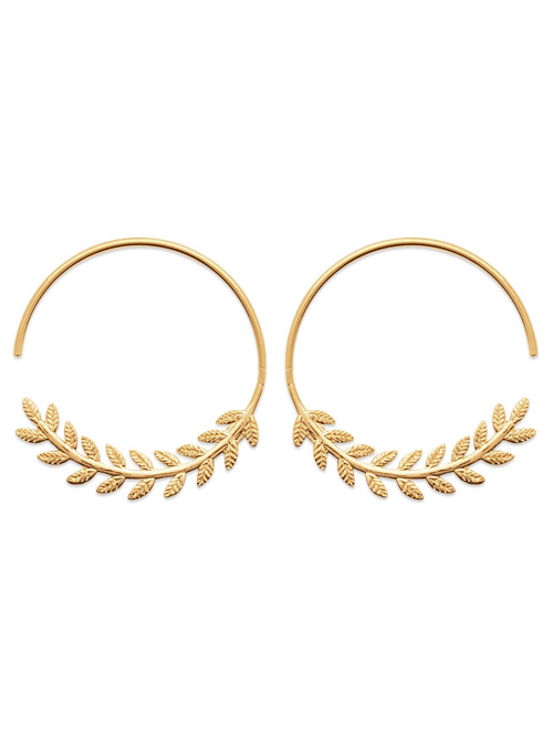 Bijoux plaqué or femme boucles d'oreilles créoles