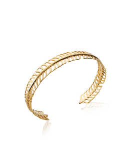 JONC plaqué or FILIGRANE ETHNIQUE LÉO BRACELET RIGIDE AJUSTABLE bijoux plaqué or tendance femme 2