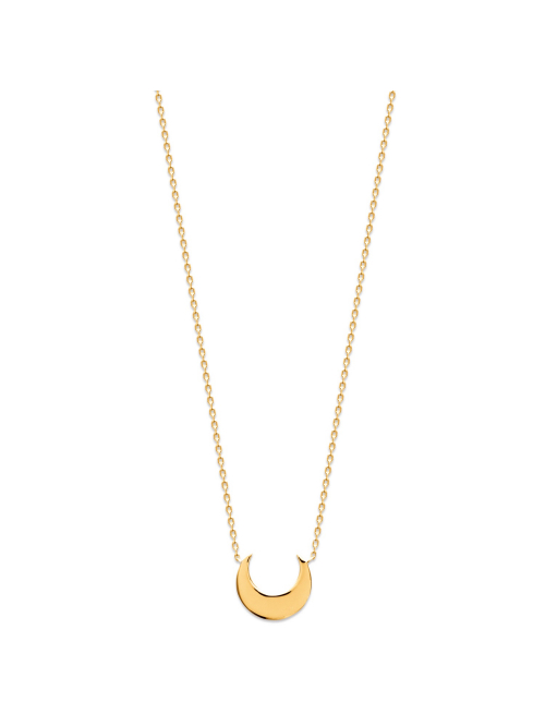 Collier plaqué or LUNA chaine et lune