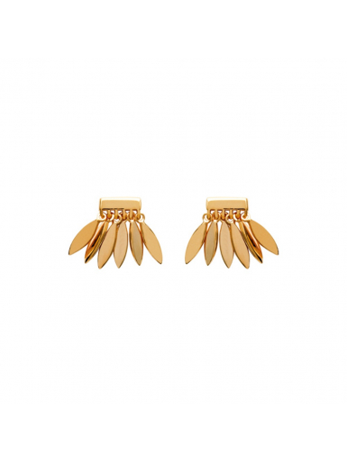 Bijoux plaqué or femme pas cher boucles oreilles pampilles