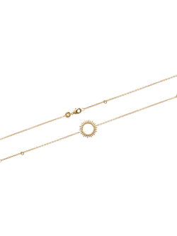 Bracelet plaqué or SUNSHINE chaine et soleil bijoux plaqué or tendance femme 2