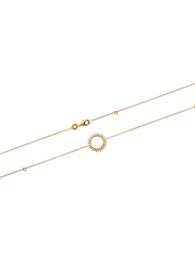 Bracelet plaqué or SUNSHINE chaine et...