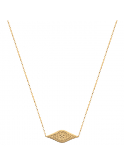Collier plaqué or CLÉOPATRE femme chaine et pendentif losange bijoux plaqué or tendance femme 2