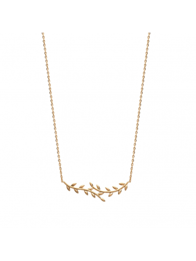 Bijoux plaqué or femme pas cher bracelet branche laurier.