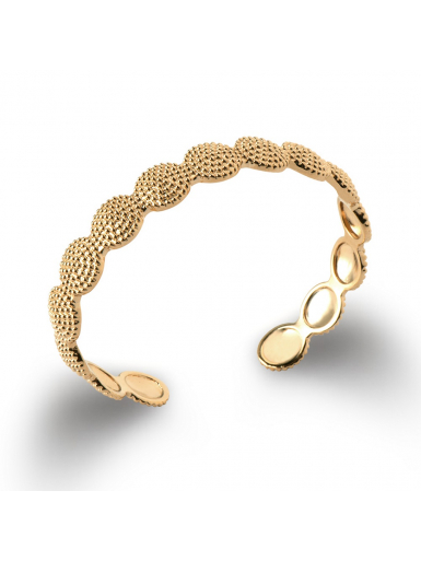 Bijoux plaqué or femme bracelet rigide jonc